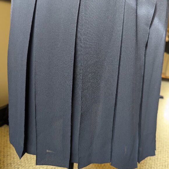 Cynthia Howie for Maggy Boutique Navy pleated dress - Picture 6 of 9